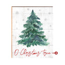 Customizable Christmas Tree Sign | Wall Art Print on Real Wood