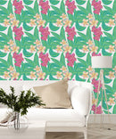 Fashionable Hand Drawn Floral Wallpaper Chic