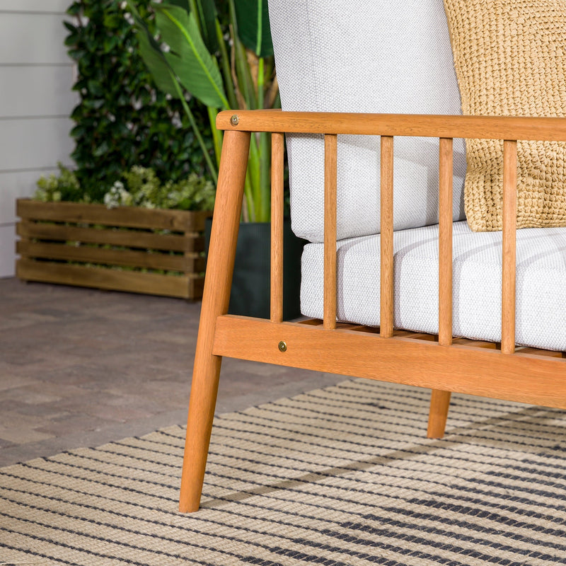 Circa Modern Solid Wood Spindle Patio Lounge Chair