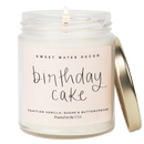 Birthday Cake Soy Candle - Clear Jar - 9 oz
