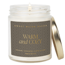 Warm and Cozy Soy Candle - Clear Jar - 9 oz