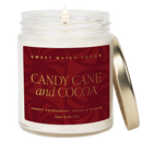Candy Cane and Cocoa Soy Candle - Clear Jar - 9 oz (Hot Cocoa and Peppermint)