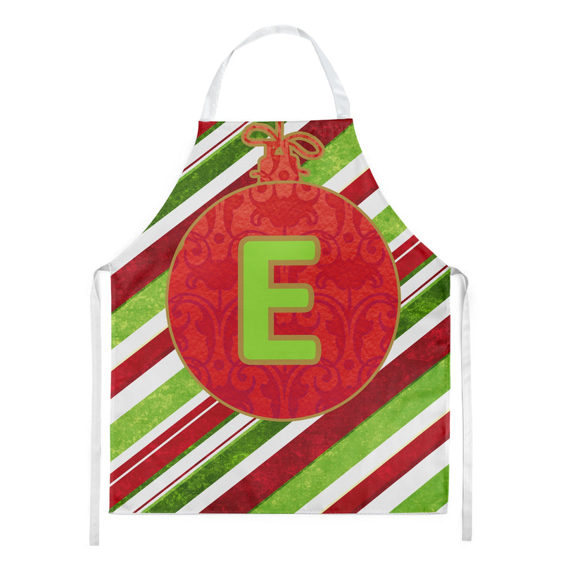 Christmas Oranment Holiday Initial Letter E Apron CJ1039-EAPRON