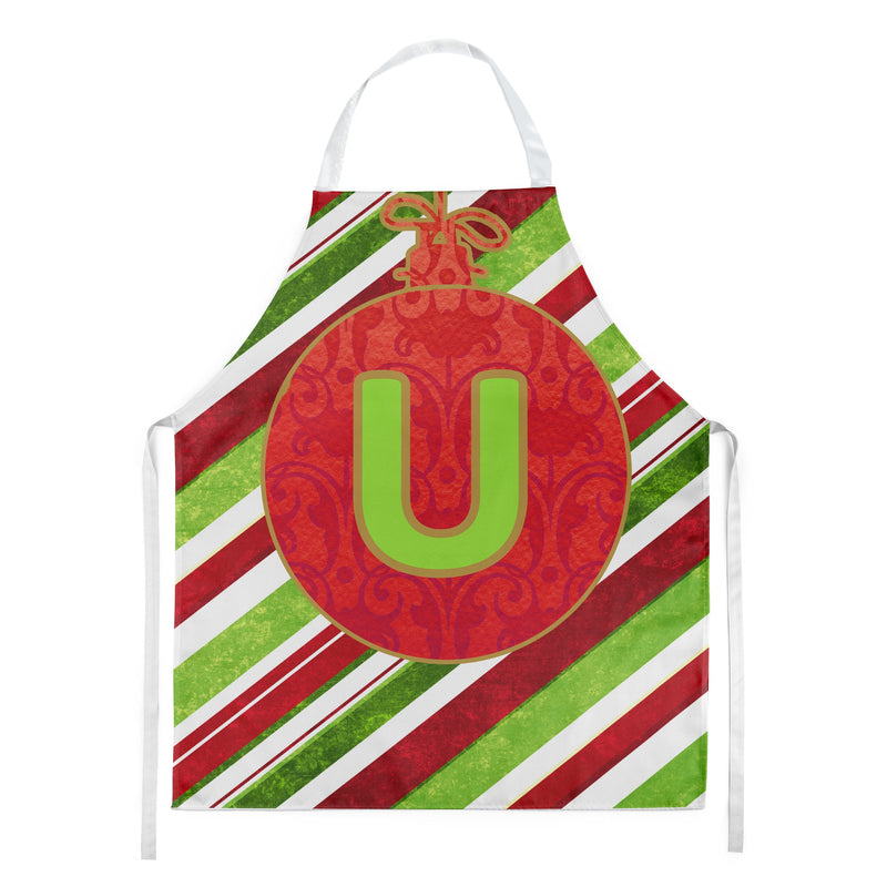 Christmas Oranment Holiday Initial Letter U Apron CJ1039-UAPRON