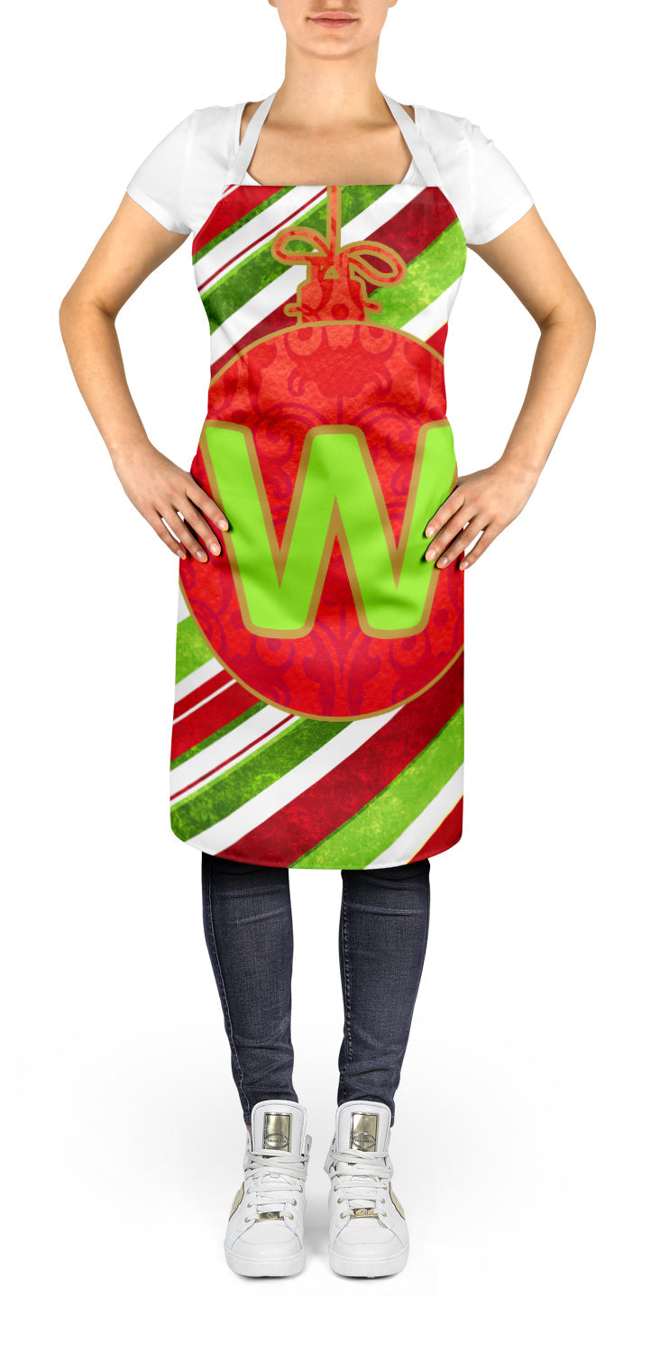 Christmas Oranment Holiday Initial Letter W Apron CJ1039-WAPRON