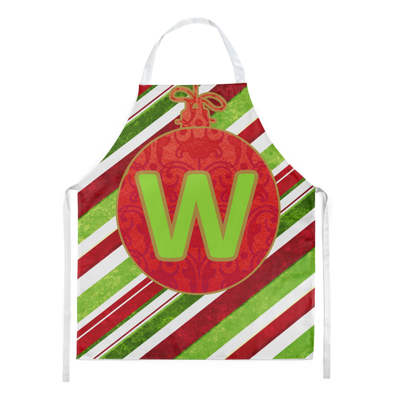 Christmas Oranment Holiday Initial Letter W Apron CJ1039-WAPRON