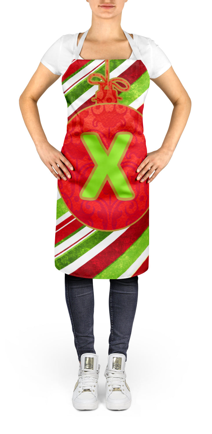 Christmas Oranment Holiday Initial Letter X Apron CJ1039-XAPRON