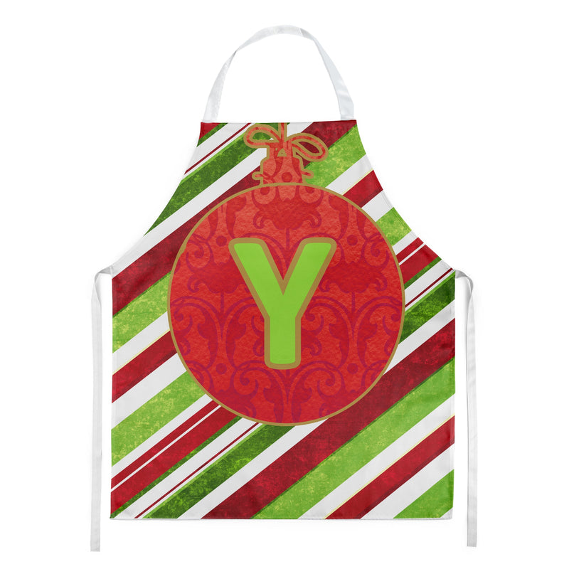 Christmas Oranment Holiday Initial Letter Y Apron CJ1039-YAPRON