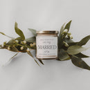 In My Married Era Soy Candle - Clear Jar - 9 oz (Wildflowers and Salt)