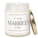 In My Married Era Soy Candle - Clear Jar - 9 oz (Wildflowers and Salt)