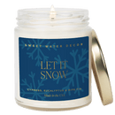 Let It Snow Soy Candle - 9 oz Clear Jar