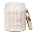 Mango and Coconut Soy Patterned Candle - Clear Jar - 9 oz