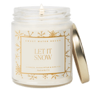 Let It Snow Soy Candle - Patterned 9 oz Clear Jar