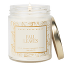 Fall Leaves Soy Candle - Patterned 9 oz - Clear Jar