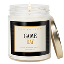Game Day Black Soy Candle - Clear Jar - 9 oz