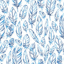 Blue Feathers Wallpaper