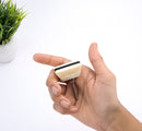 Mascot Hardware Trapezium 1-1/2 in. Black Stripe Over Cream Base Cabinet Knob