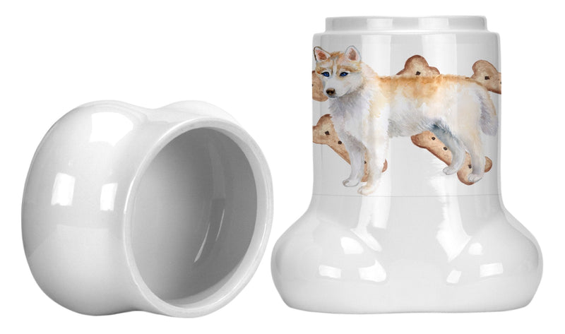 Siberian Husky Bone Shaped Treat Jar CK2235BSTJ