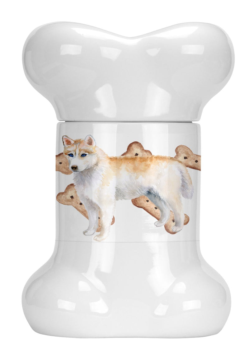 Siberian Husky Bone Shaped Treat Jar CK2235BSTJ