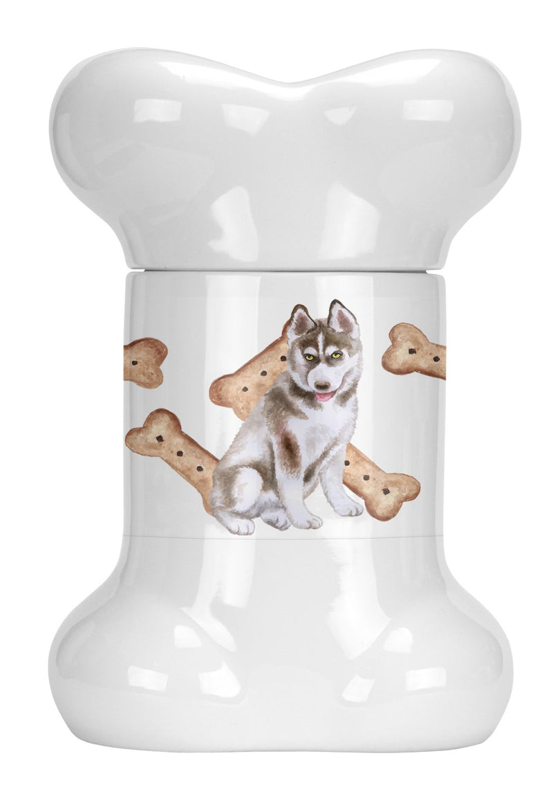 Siberian Husky Bone Shaped Treat Jar CK2276BSTJ