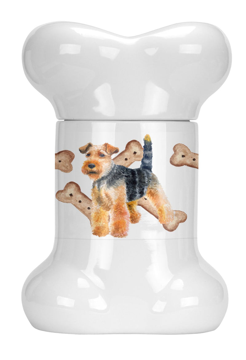 Welsh Terrier Bone Shaped Treat Jar CK2280BSTJ