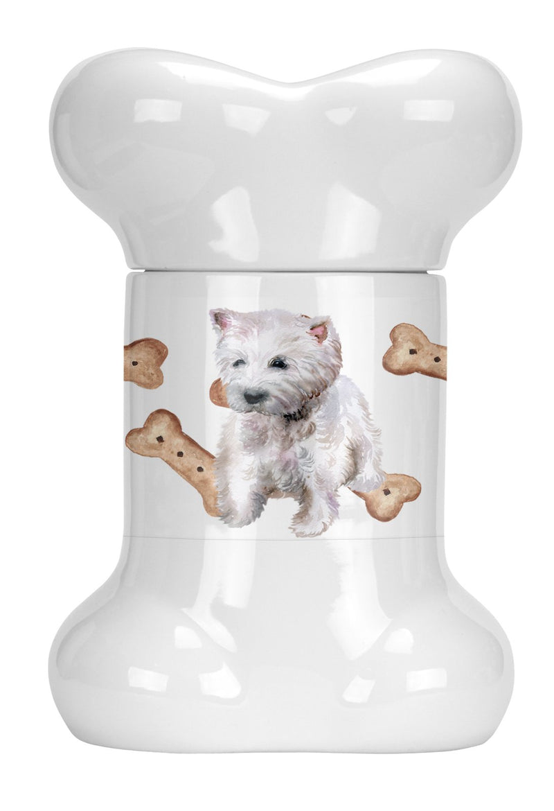 Westie Bone Shaped Treat Jar CK2281BSTJ