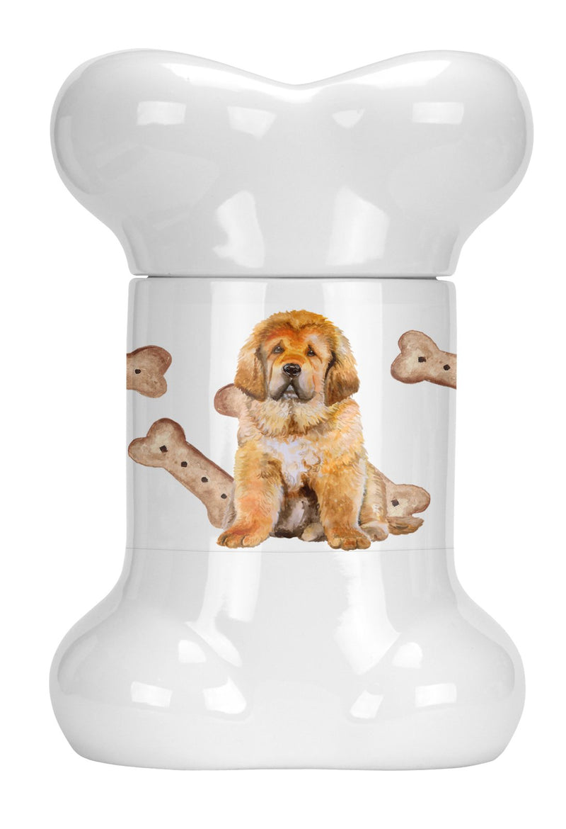 Tibetan Mastiff Bone Shaped Treat Jar CK2300BSTJ