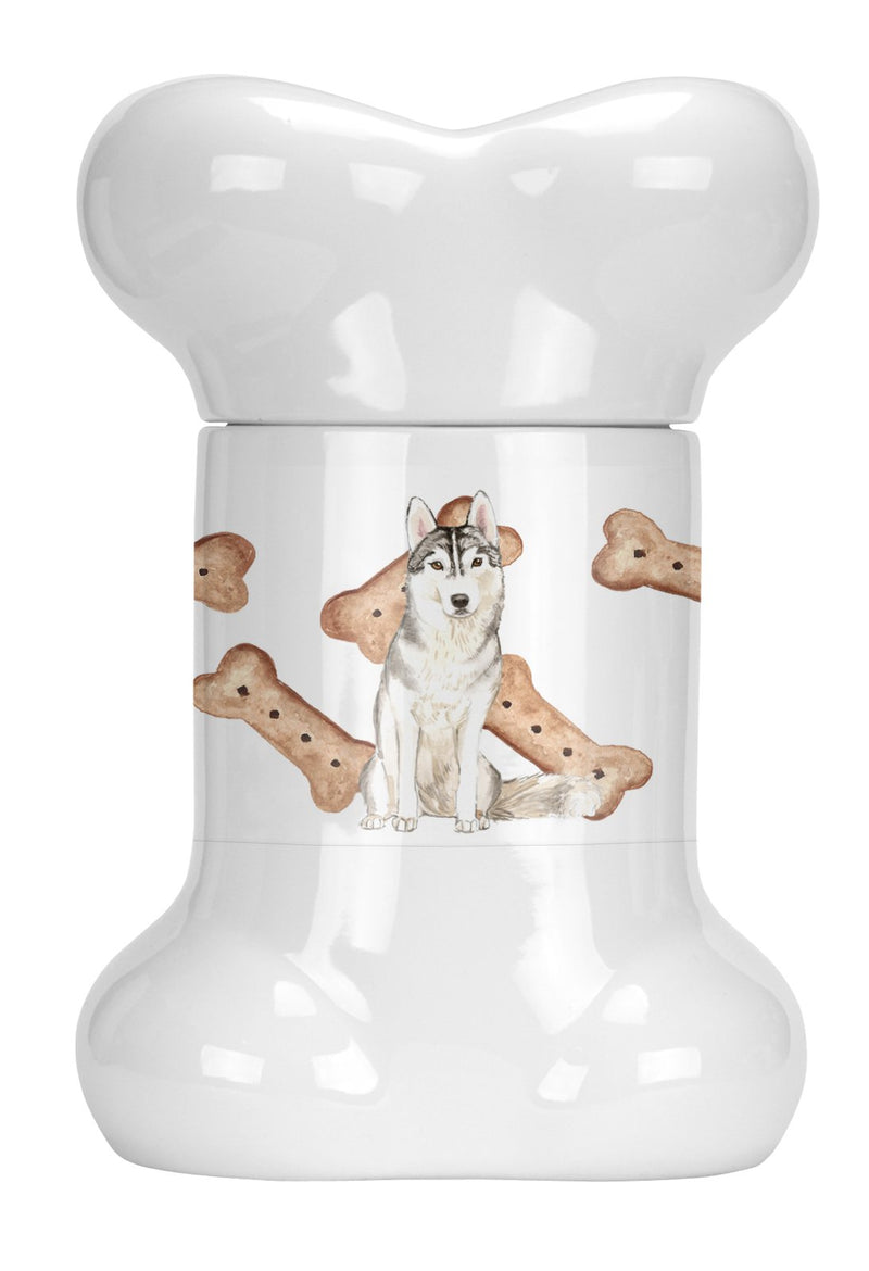 Siberian Husky Bone Shaped Treat Jar CK2333BSTJ