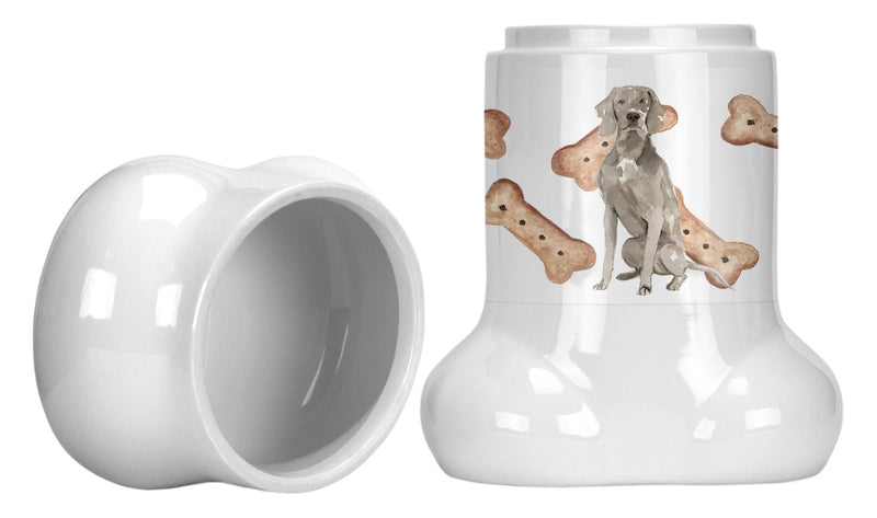 Weimaraner Bone Shaped Treat Jar CK2335BSTJ