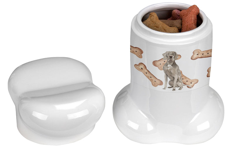 Weimaraner Bone Shaped Treat Jar CK2335BSTJ