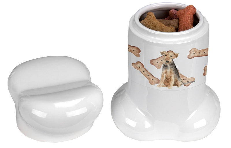 Welsh Terrier Bone Shaped Treat Jar CK2336BSTJ