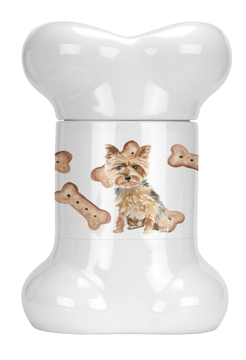 Yorkie or Yorkshire Terrier Bone Shaped Treat Jar CK2340BSTJ