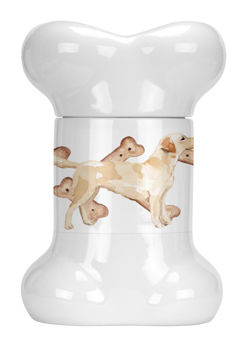 Yellow Labrador Bone Shaped Treat Jar CK2358BSTJ