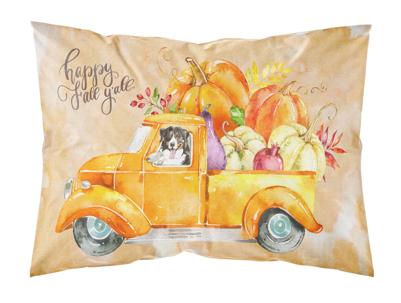 Fall Harvest Bernese Mountain Dog Fabric Standard Pillowcase CK2607PILLOWCASE