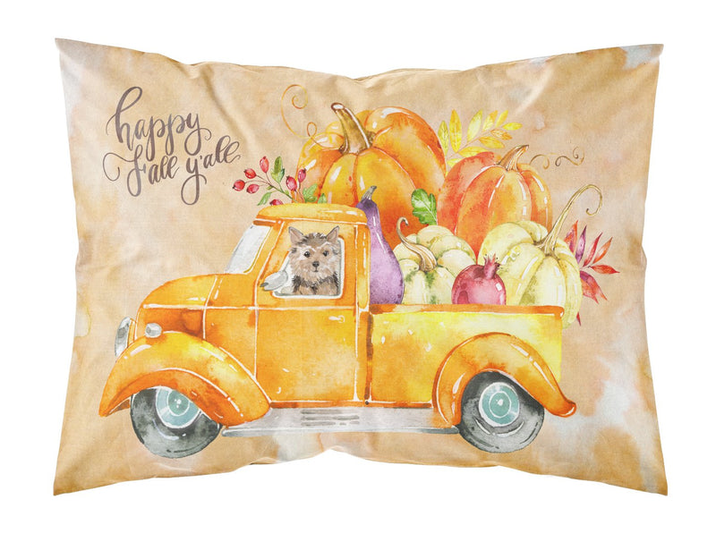 Fall Harvest Norwich Terrier Fabric Standard Pillowcase CK2673PILLOWCASE