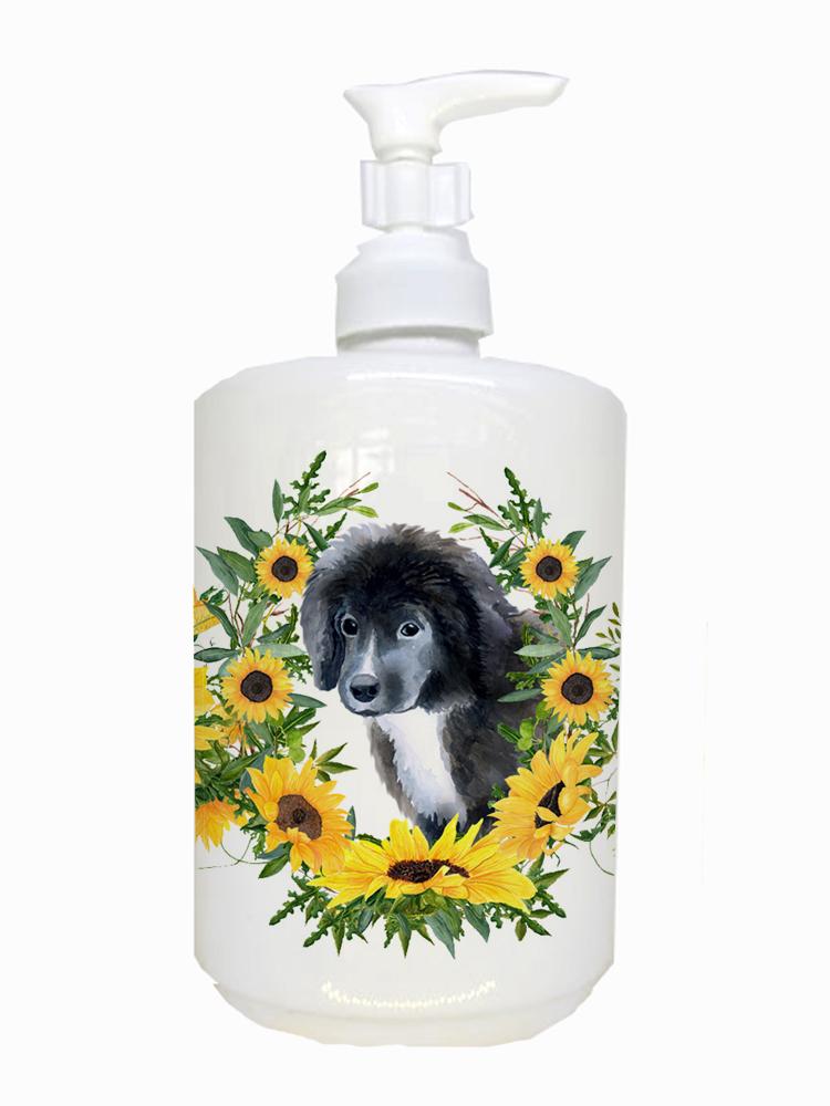 Newfoundland Puppy Ceramic Soap Dispenser CK2891SOAP