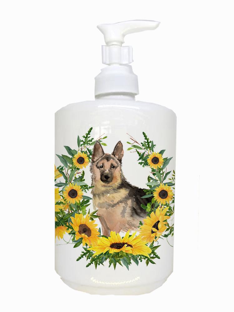 German Shepherd Ceramic Soap Dispenser CK2939SOAP