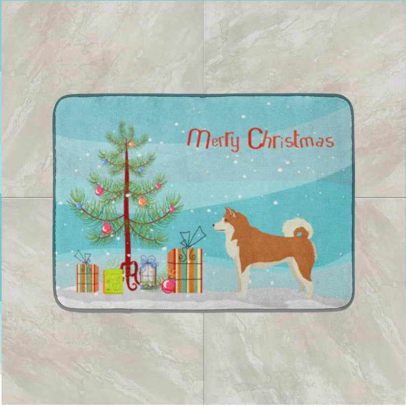 Akita Christmas Tree Machine Washable Memory Foam Mat CK3512RUG