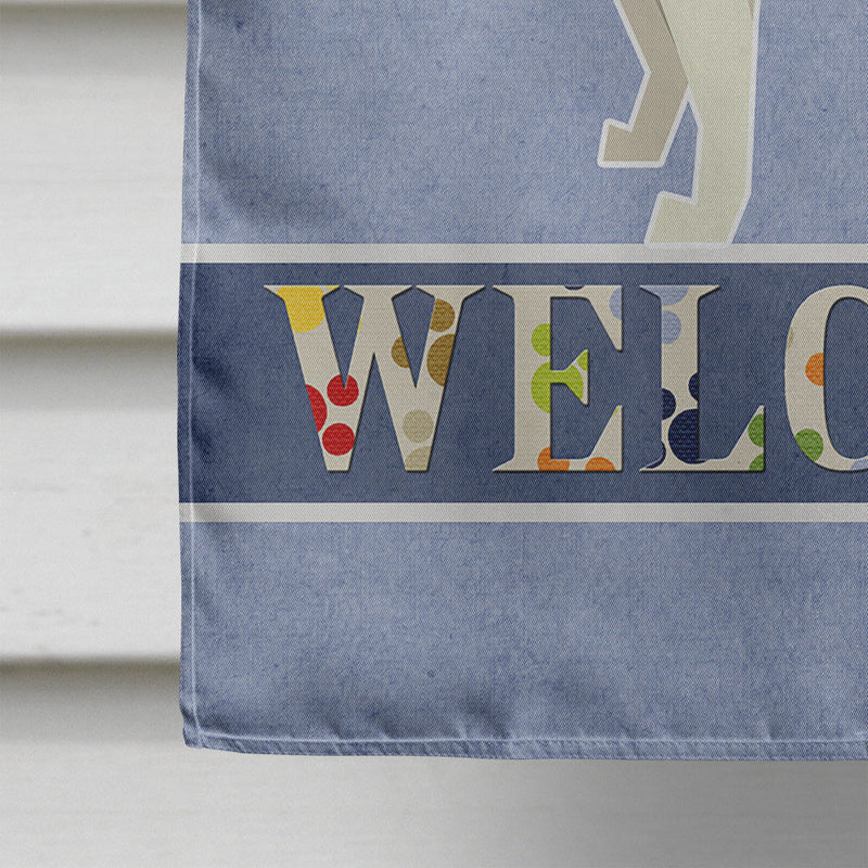 Boston Terrier Welcome Flag Canvas House Size CK3584CHF