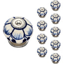 Mascot Hardware Antonio Washed 1-4/7 in. Blue Cabinet Knob (Pack of 10)