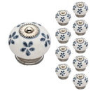 Mascot Hardware Anemone Washed 1-4/7 in. Grey Cabinet Knob (Pack of 10)