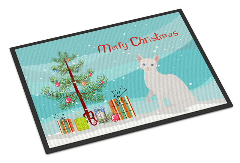 Arabian Mau Cat Merry Christmas Indoor or Outdoor Mat 18x27 CK4745MAT