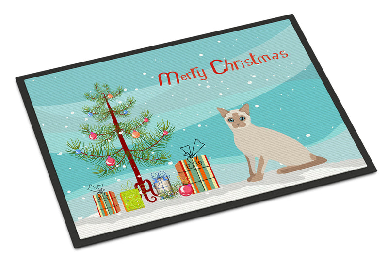 Tonkinese Cat Merry Christmas Indoor or Outdoor Mat 18x27 CK4805MAT