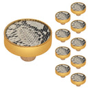 Mascot Hardware 1-3/5 in. Leatherite Drawer Cabinet Knob