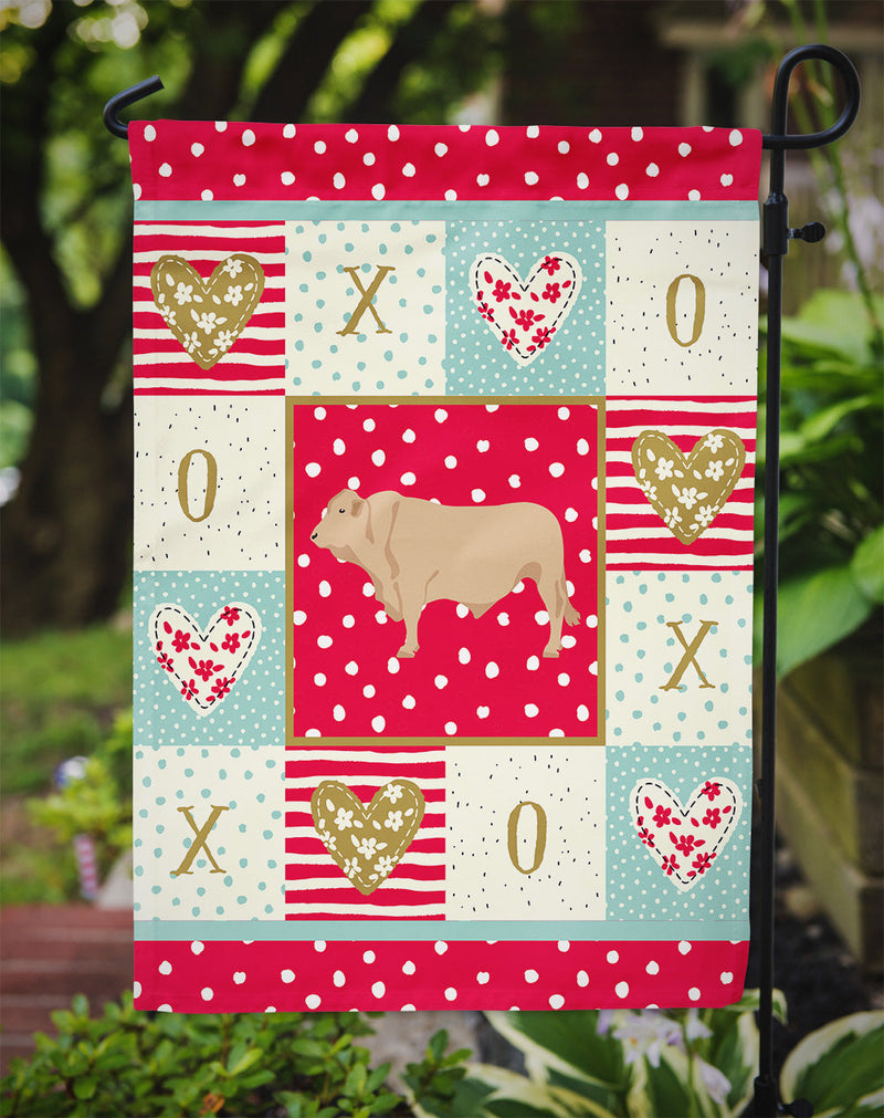 Charolais Cow Love Flag Garden Size CK5253GF