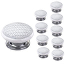 Mascot Hardware Arrow Pattern 1-3/5 in. Grey Flat Cabinet Knob (Pack of 10)