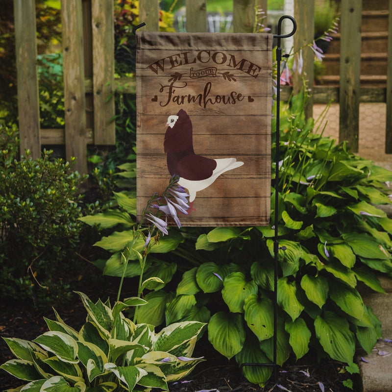 Capuchin Red Pigeon Welcome Flag Garden Size CK6892GF