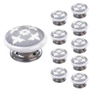 Mascot Hardware Jessamine 1-3/5 in. Grey Flat Cabinet Knob (Pack of 10)