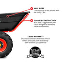 Heavy Duty Electric Utility Cart 40V Battery-Powered Wheelbarrow 660-lb. Bucket Capacity