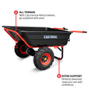 Heavy Duty Electric Utility Cart 40V Battery-Powered Wheelbarrow 660-lb. Bucket Capacity